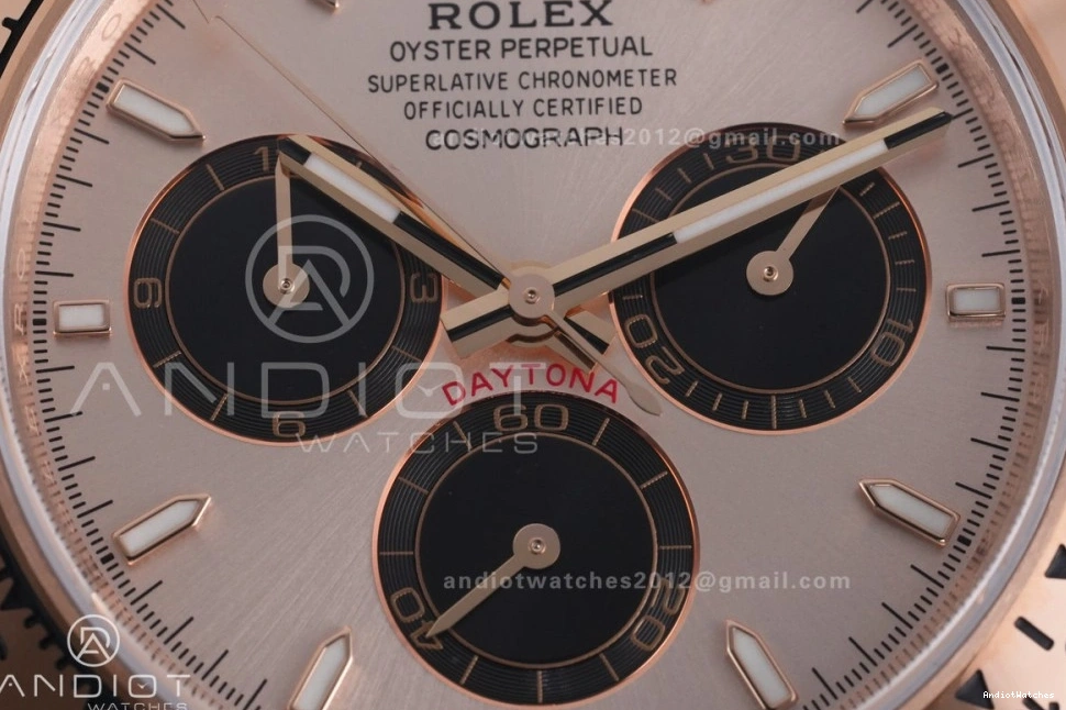 Best Edition Sub-dial VSF 1:1 DD Dial Gain Sophisticated Oyster RG Black Weight Bracelet On 786 Daytona 126505 1226